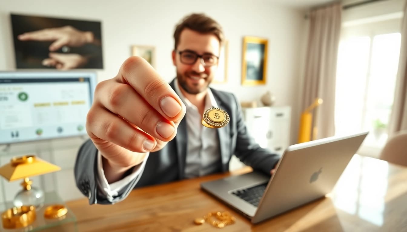 Valuta il tuo oro a distanza con un professionista in un ambiente accogliente e moderno.