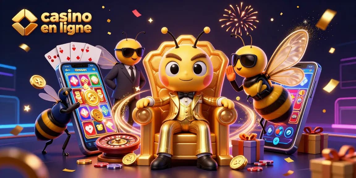 Découvrez un casino en ligne captivant avec un boss abeille et des jeux d'argent vibrants.