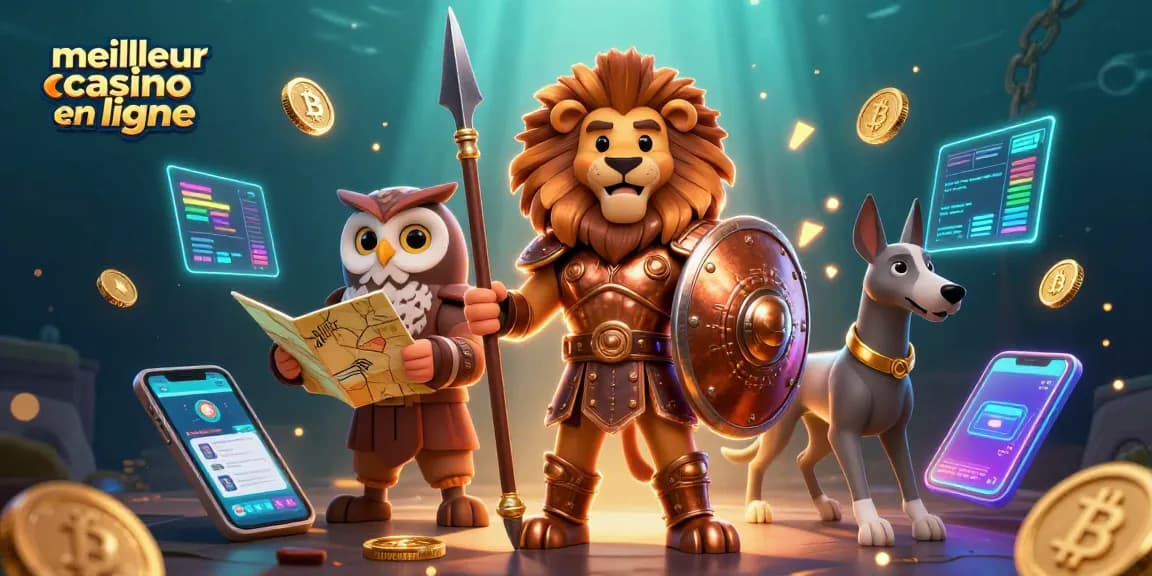 Découvrez le meilleur casino en ligne dans cette illustration animée de jeux d'argent captivantes.