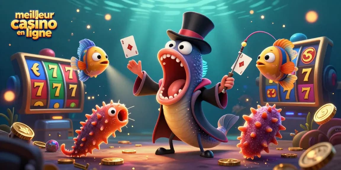 Jouez au meilleur casino en ligne avec des personnages étranges exécutant des tours de magie.