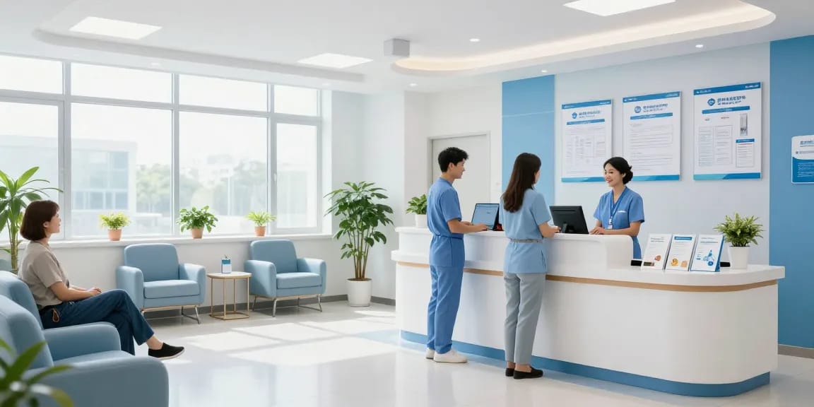 ACA coverage while traveling showcased at a welcoming health clinic with dedicated staff and patient care resources.