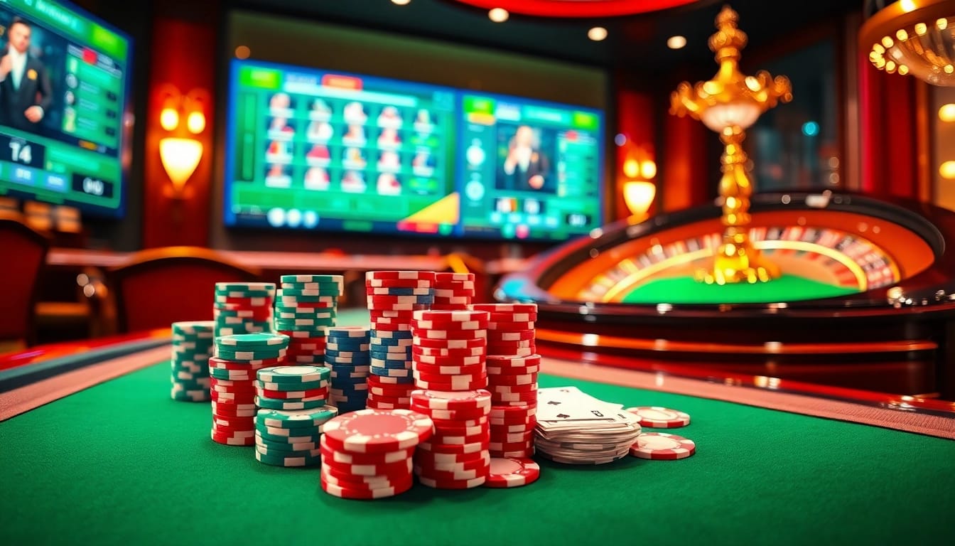 Placez vos paris à une table de poker dynamique dans un casino fiable en ligne pour des gains palpitants.