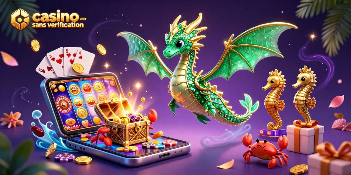 Jouez à des jeux excitants sur un casino en ligne sans vérification avec des dragons en or et des trésors