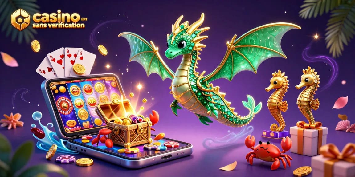 Jouez à des jeux excitants sur un casino en ligne sans vérification avec des dragons en or et des trésors