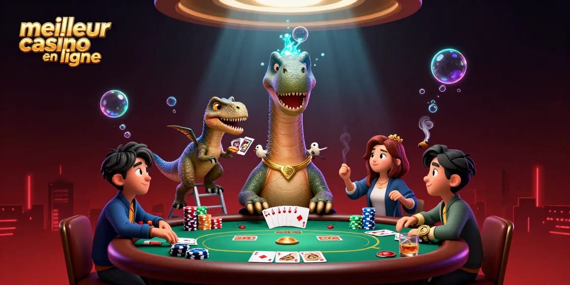 Jouer au meilleur casino en ligne avec des cartes et un brontosaurus fascinant
