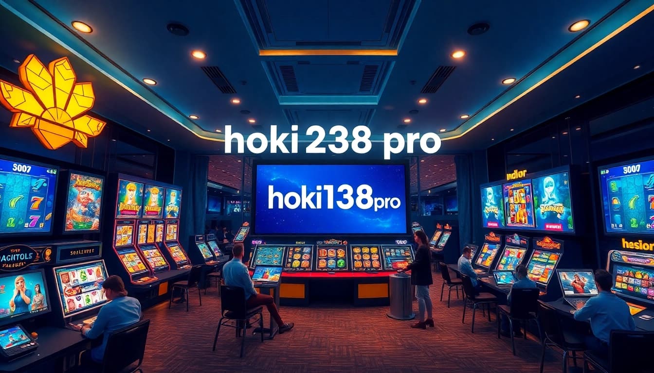 Engaging display of the hoki138 pro online gambling platform showcasing vibrant slot games and user interaction.