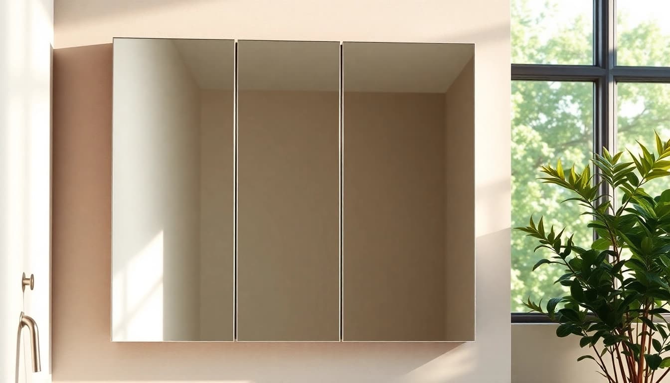Illuminate your space with a stunning mirrored bathroom cabinet with light featuring sleek design and modern elegance.