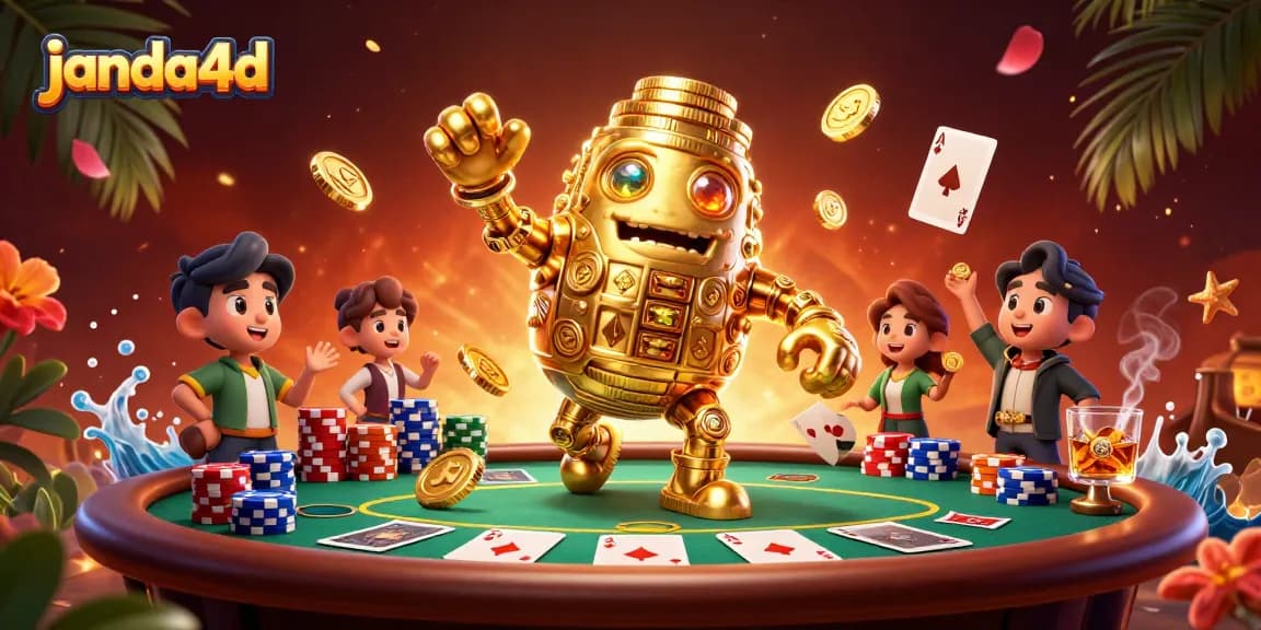 Menangkan besar dengan janda4d dalam ilustrasi kasino 3D yang memukau, penuh dengan elemen poker