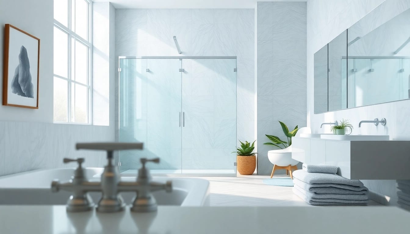 Enhance your bathroom aesthetic with stylish semi-frameless shower screens that combine elegance and functionality.