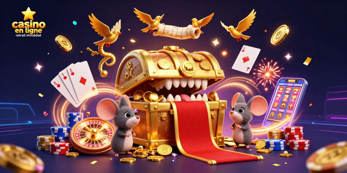 Découvrez l'excitation de casino en ligne retrait immédiat avec des personnages ludiques et des éléments de jeu captivants.