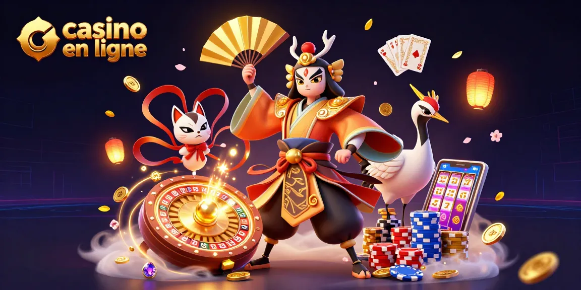 Illustrez-vous avec des gains au casino en ligne grâce à une scène dynamique de jeux et de personnages colorés.