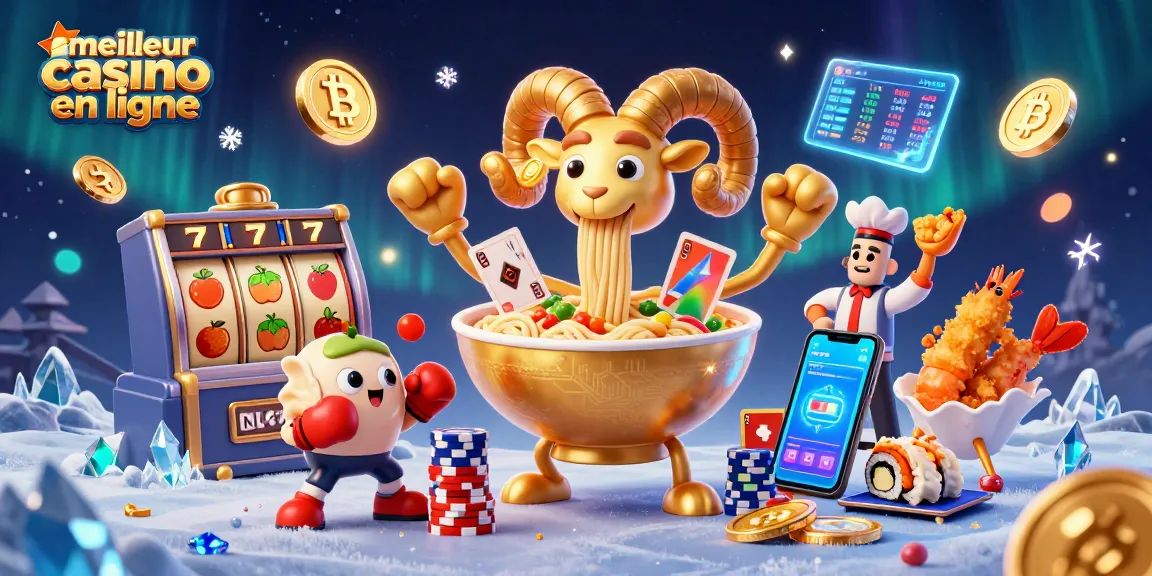 Jouer au meilleur casino en ligne avec un bol de ramen géant et ses personnages animés