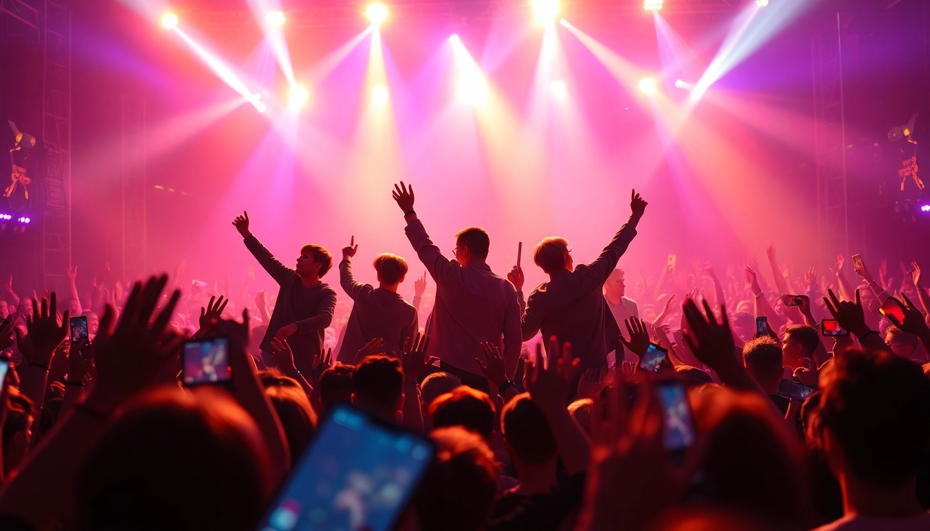 Capture the latest bts news live performance of BTS with fans and vibrant lights.