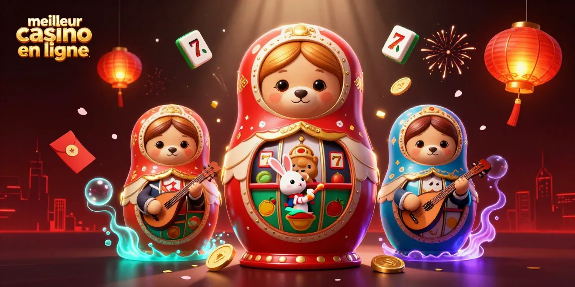 Jouez au meilleur casino en ligne et découvrez des ours Matryoshka avec des éléments de jeu excitants.