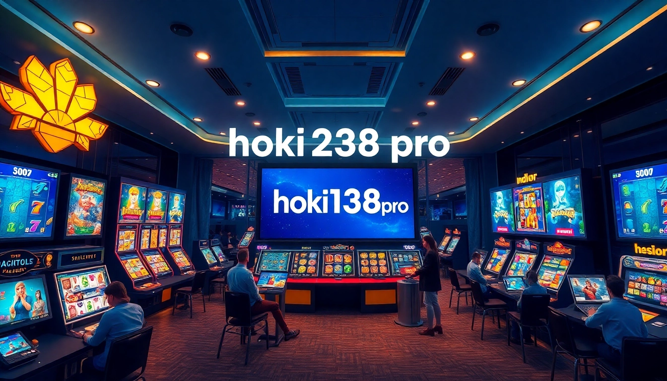 Engaging display of the hoki138 pro online gambling platform showcasing vibrant slot games and user interaction.