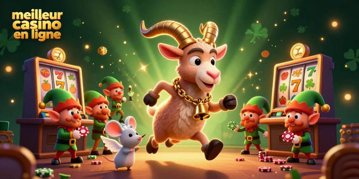 Casino festif avec le meilleur casino en ligne où Krampus et des elfes jouent.