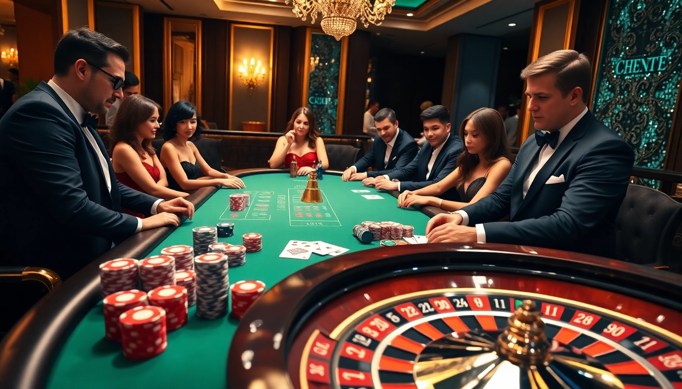 Experience high-stakes excitement at 88clb casino with vibrant poker and roulette action.