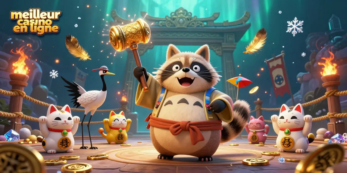 Découvrez les maneki-neko et le tanuki dans l'univers du meilleur casino en ligne, symboles de chance et de gains.