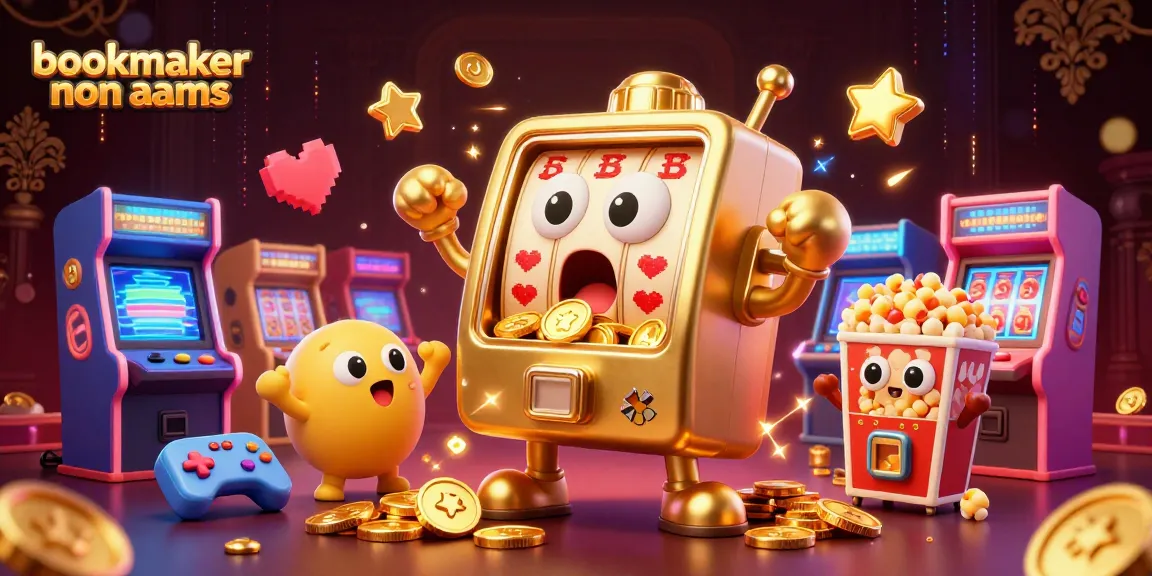 Bookmaker non AAMS: Macchina a monete d'oro con jackpot che spruzza monete.