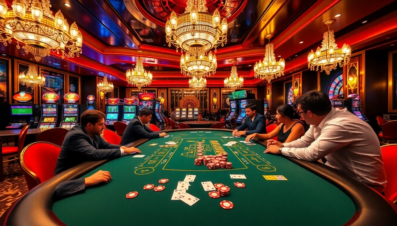 An exciting poker game at https://ee8868.shop/ with vibrant chips and betting slips showcases the thrilling casino atmosphere.
