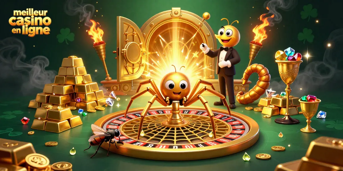 Faites tourner la toile dorée avec le meilleur casino en ligne, unissant chance et stratégie dans une scène vibrante.