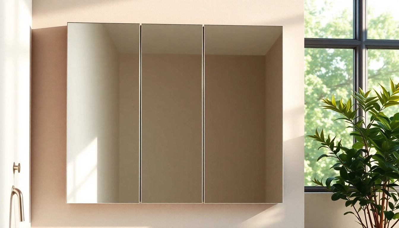 Illuminate your space with a stunning mirrored bathroom cabinet with light featuring sleek design and modern elegance.