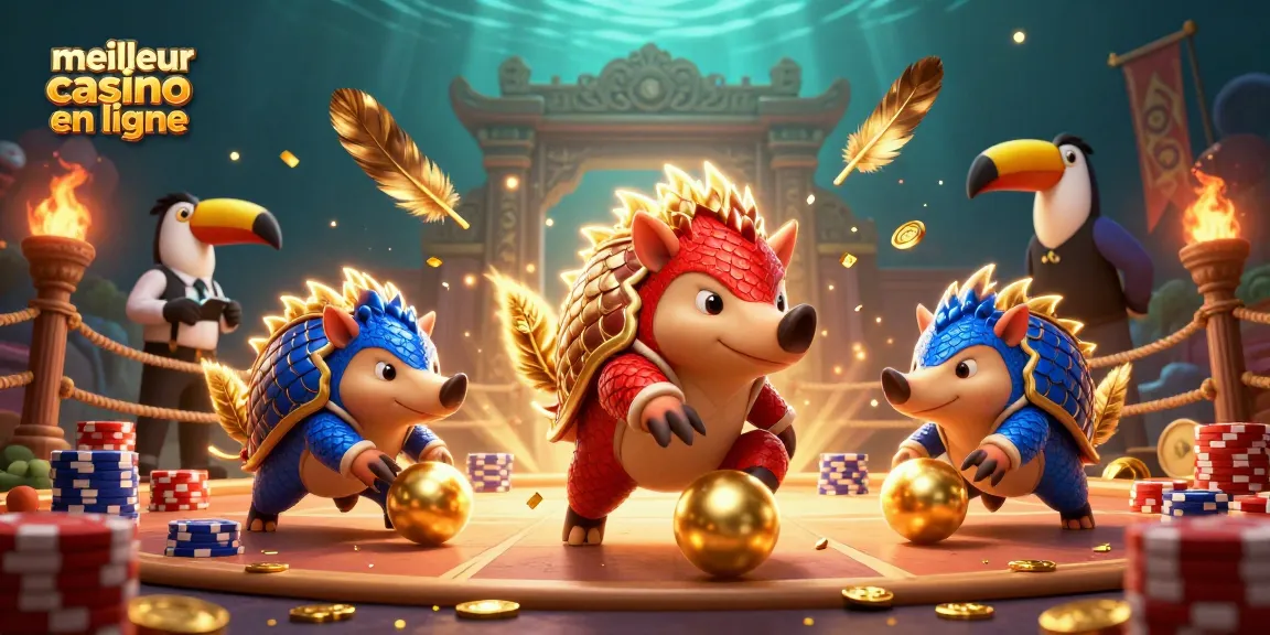 Jouez au meilleur casino en ligne avec des pangolins en compétition et des éléments de jeu captivants.