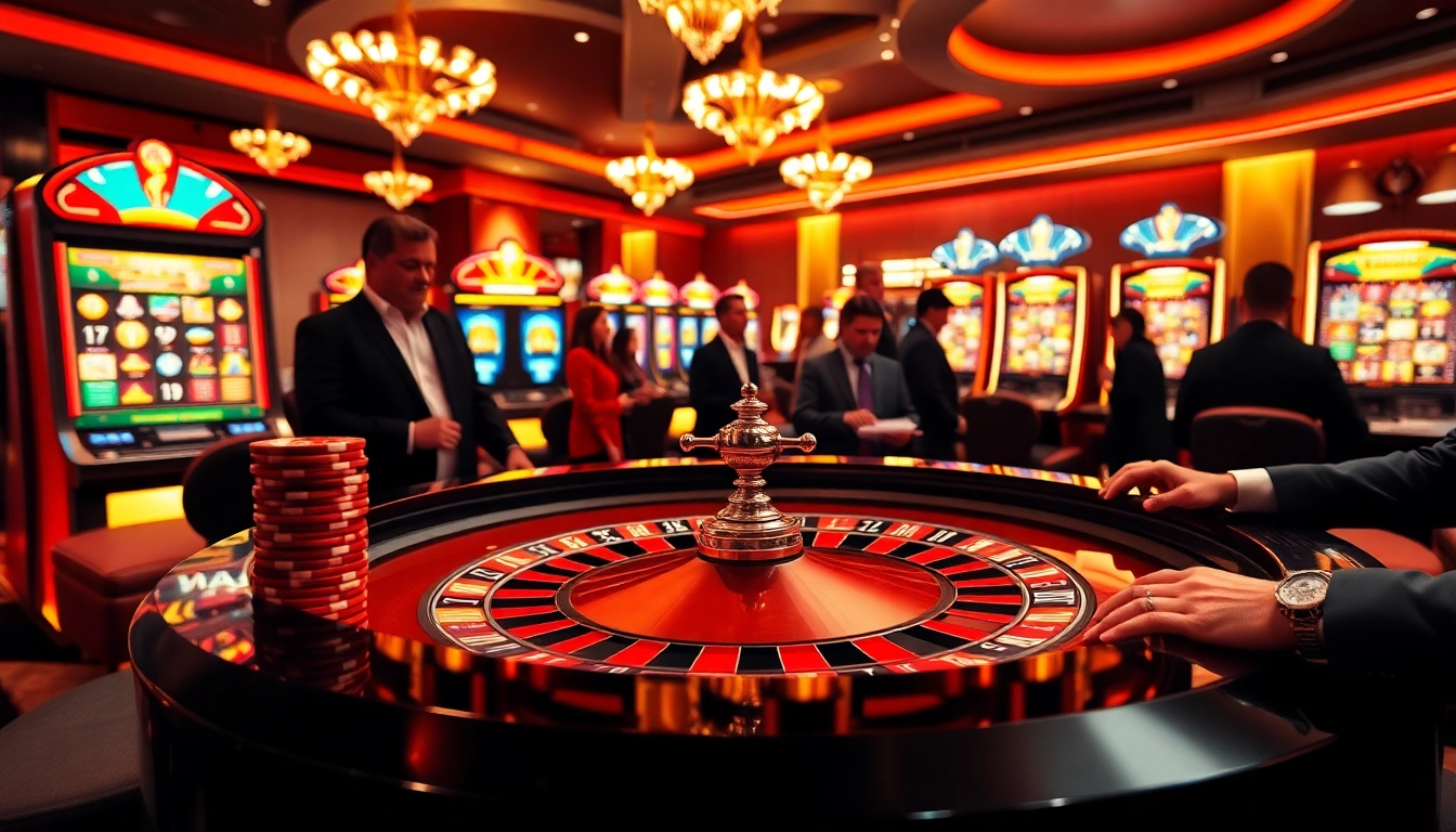 Découvrez l'excitation des paris dans un casino fiable en ligne avec des visuels de jeu vibrants et une décoration élégante.