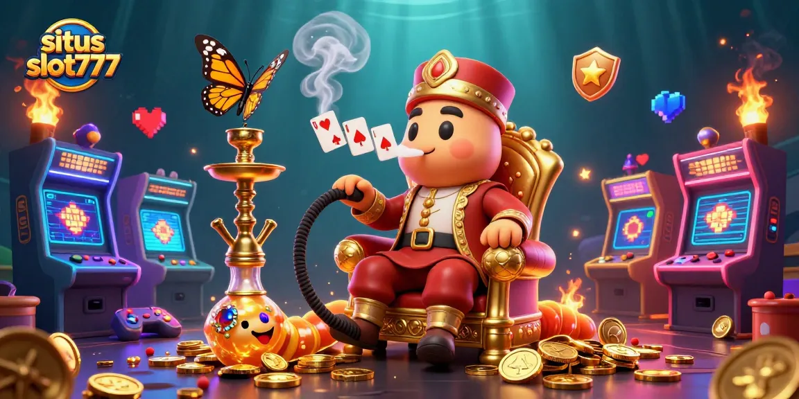 Menangkan jackpot di situs slot777 dengan mesin slot yang menyala dan karakter kartun menarik.