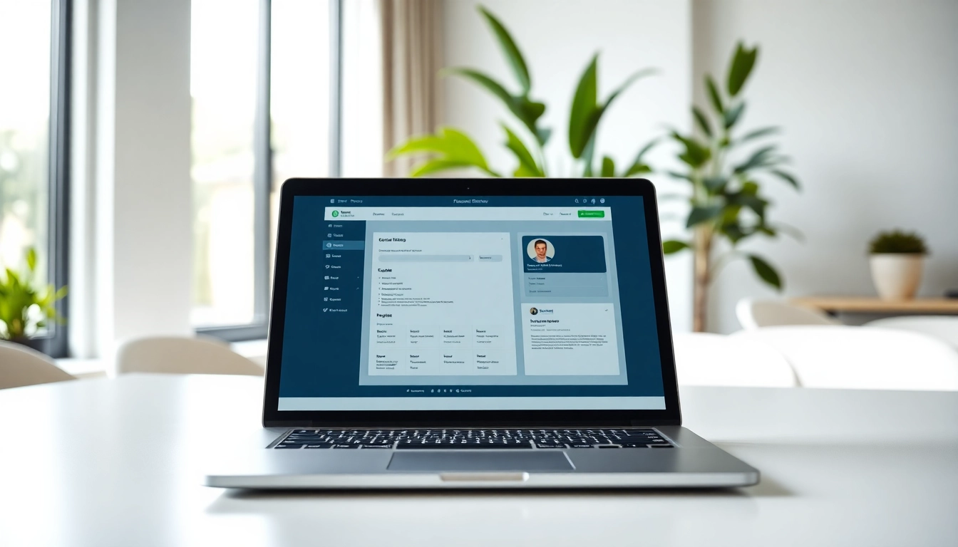 Craft an impactful resume with our innovative Resume Builder on a sleek laptop.
