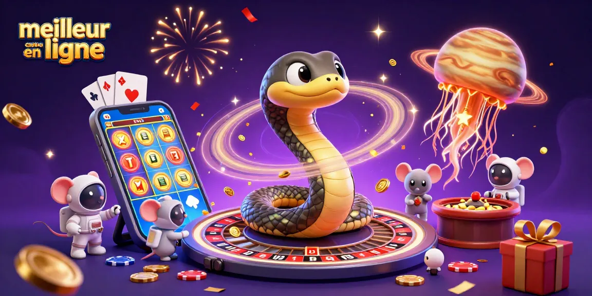 Pariez avec le meilleur casino en ligne : image d'une scène cosmique de jeu captivante.