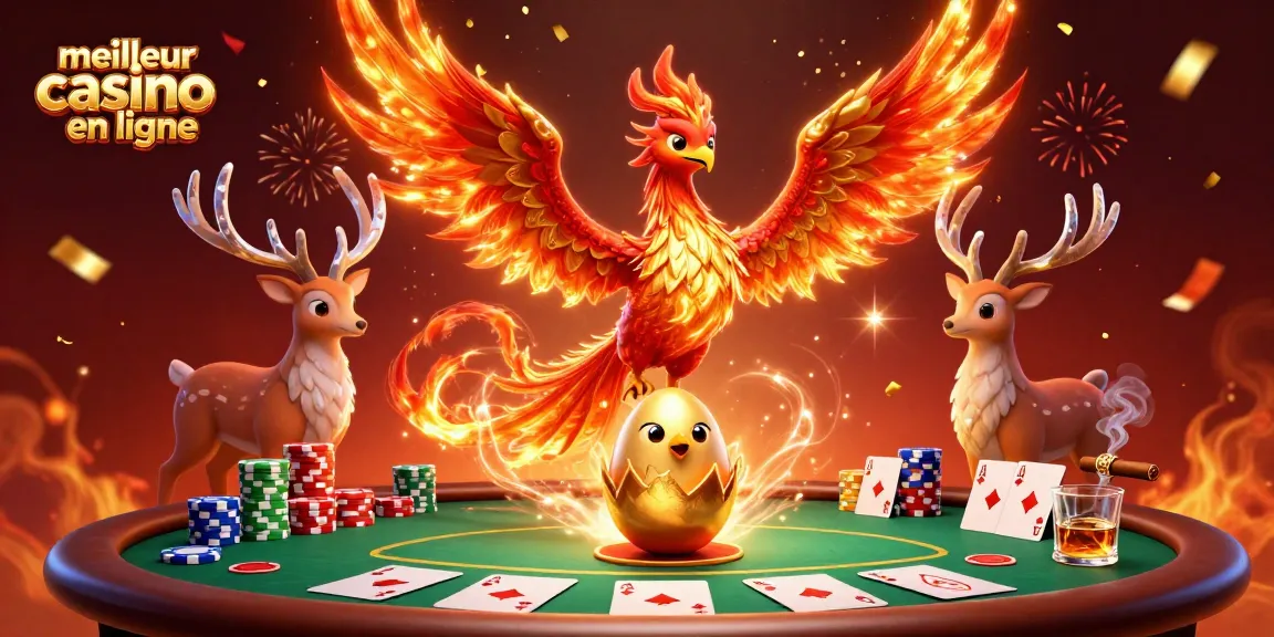 Jouer avec succès au meilleur casino en ligne grâce à une illustration dynamique de personnages fantastiques et des tables de poker.