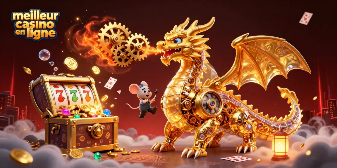Découvrez le meilleur casino en ligne avec un dragon doré et des machines à sous.