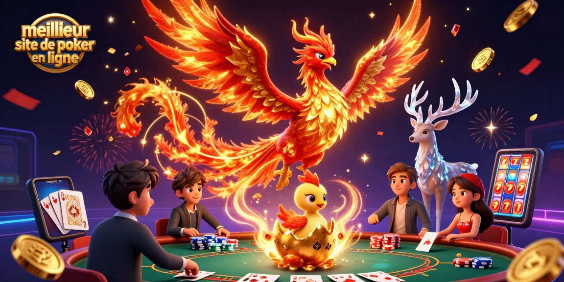 Découvrez le meilleur site de poker en ligne avec un phoenix vibrant et un spectacle de poker captivant.