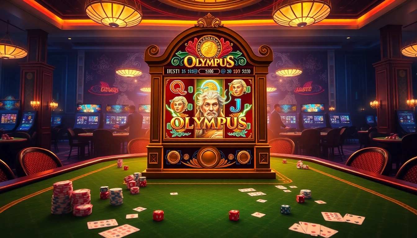Mengajak pemain bermain di mesin slot Olympus dalam suasana kasino yang mewah.