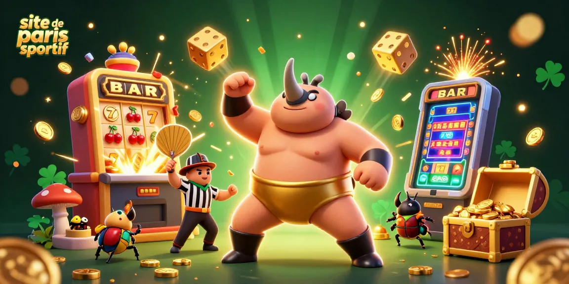 Immergez-vous dans l'univers du site de paris sportif avec un combattant insecte et des scènes de jeu captivantes.