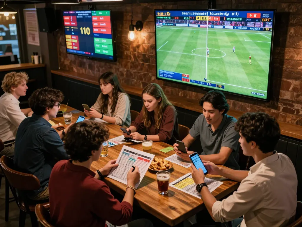 Cà Khịa TV fans engaging in live sports betting while watching matches on screens.
