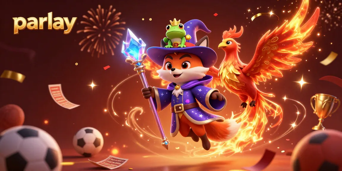 Experience the excitement of parlay betting with a mystical fox and a fiery phoenix.