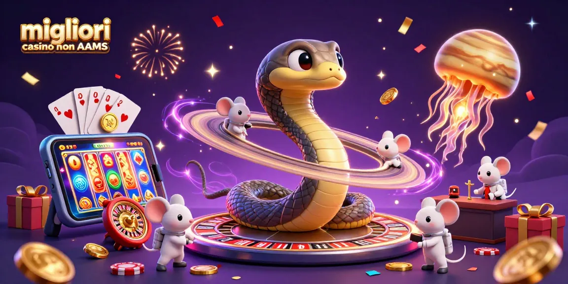 Giocando nei migliori casino non AAMS con un drago di Saturno e astronauti in un vivace ambiente