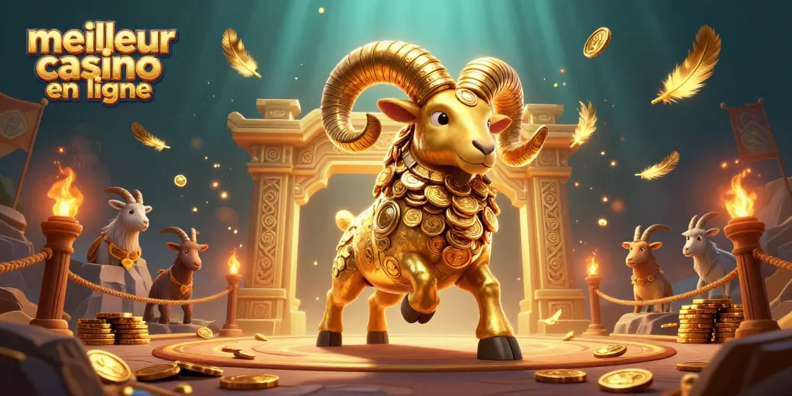 Le meilleur casino en ligne offre une expérience de jeu immersive avec un bélier doré chargé.