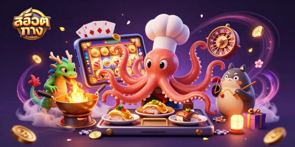 เล่นเกม สล็อตตรง กับหัวเชฟซูชิและมังกรที่กำลังสร้างสรรค์สุดยอดอาหาร