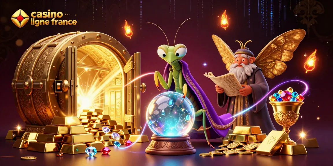 Découvrez le monde du casino en ligne France avec une lanterne magique et des trésors scintillants.