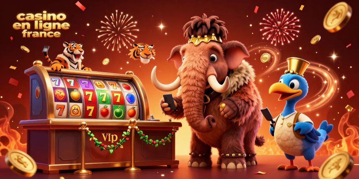 Venez découvrir casino en ligne France avec des personnages fantastiques dans une illustration animée.
