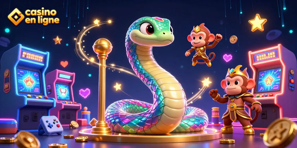 Jouez au casino en ligne et découvrez des machines à sous colorées animées dans un décor magique.