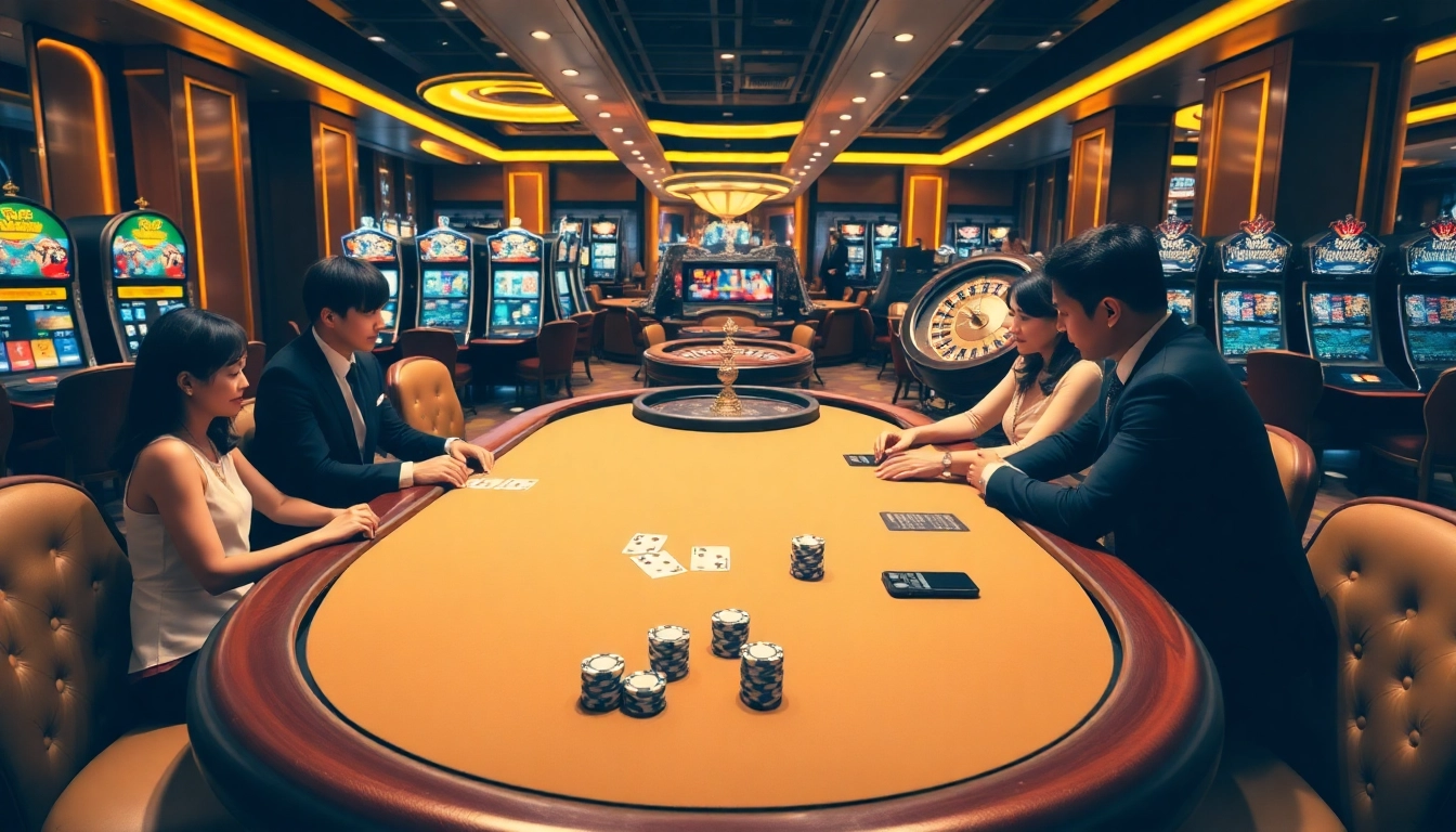 Experience the thrill of gaming with https://f168.today/ at a luxurious poker table.
