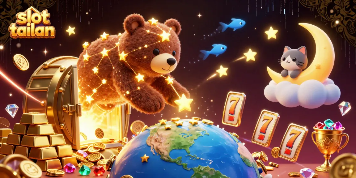 Engage with slot tailan through a dynamic 3D scene filled with coins and jackpot opportunities.