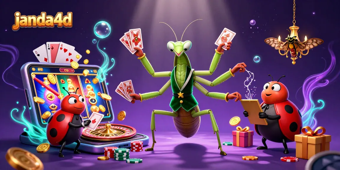 Permainan slot janda4d dengan karakter menarik dalam suasana kasino yang meriah.