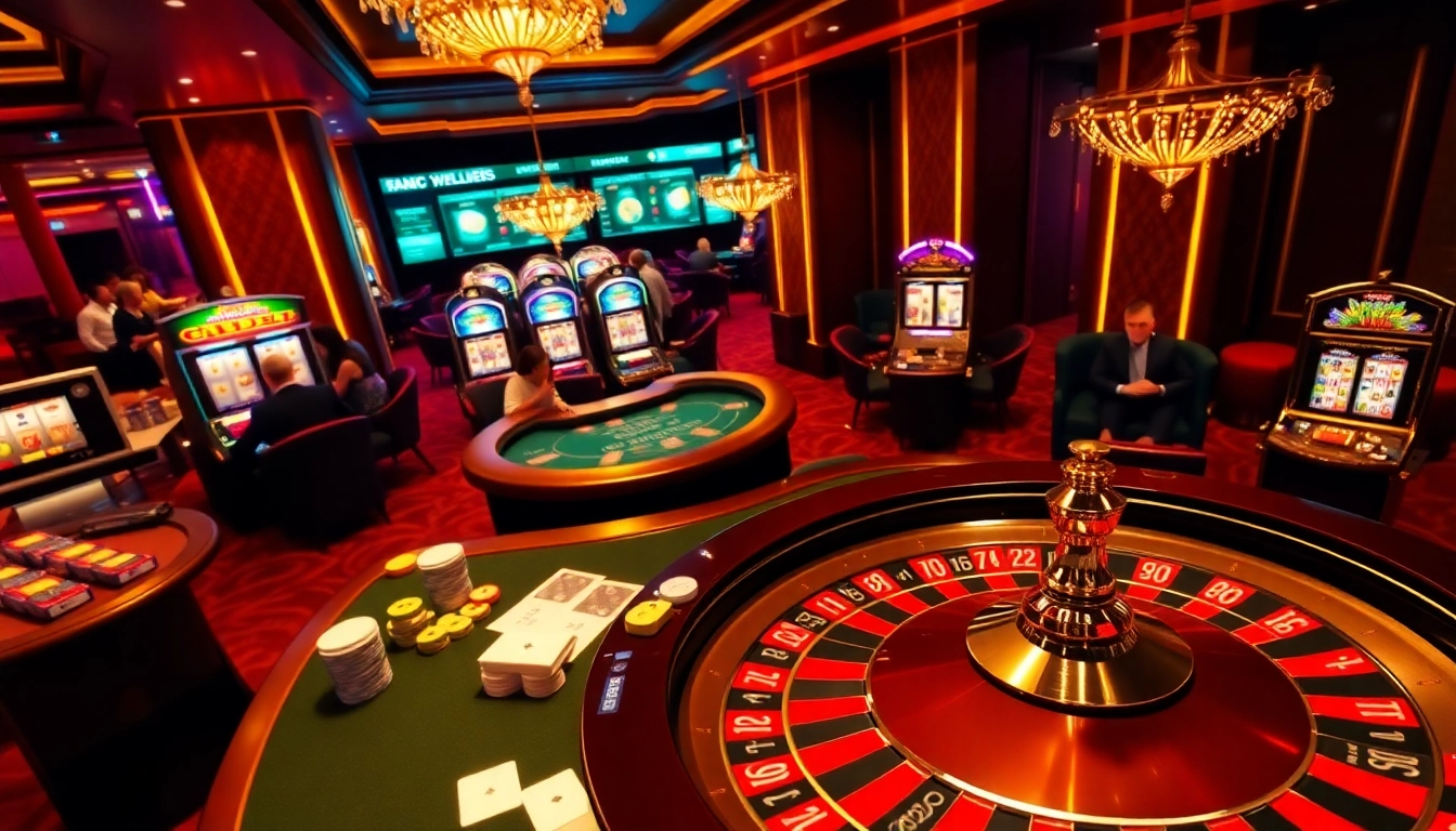 Jeu de poker passionnant dans un casino fiable en ligne avec des jetons vibrants et une roue de roulette.