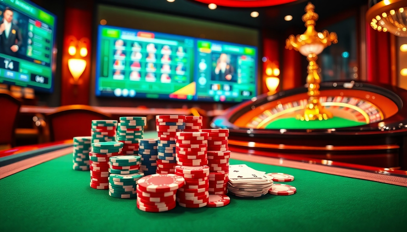 Placez vos paris à une table de poker dynamique dans un casino fiable en ligne pour des gains palpitants.