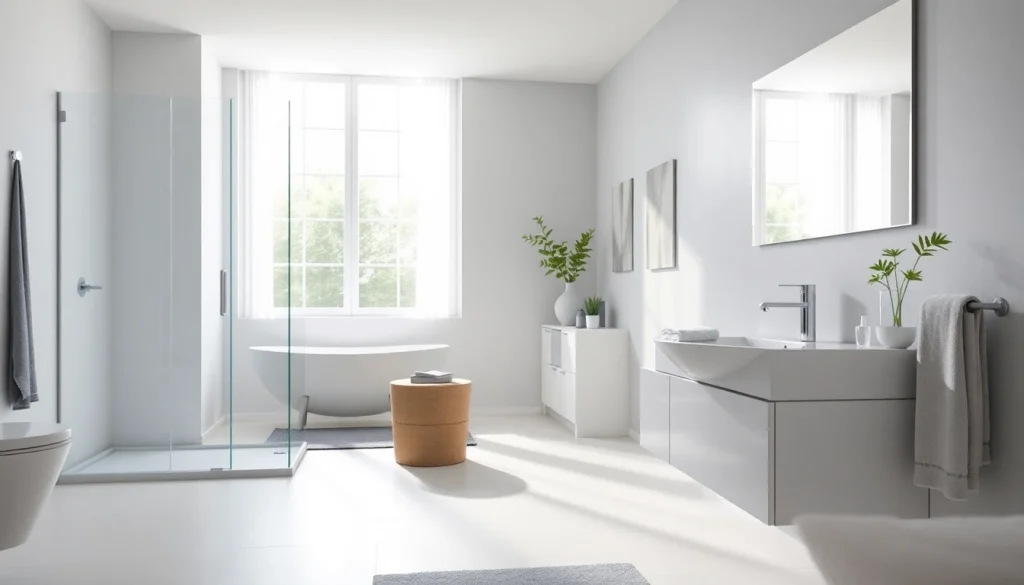 Die Produkte von sonni sanitär GmbH in einem modernen Badezimmer, elegant und stilvoll angeordnet.